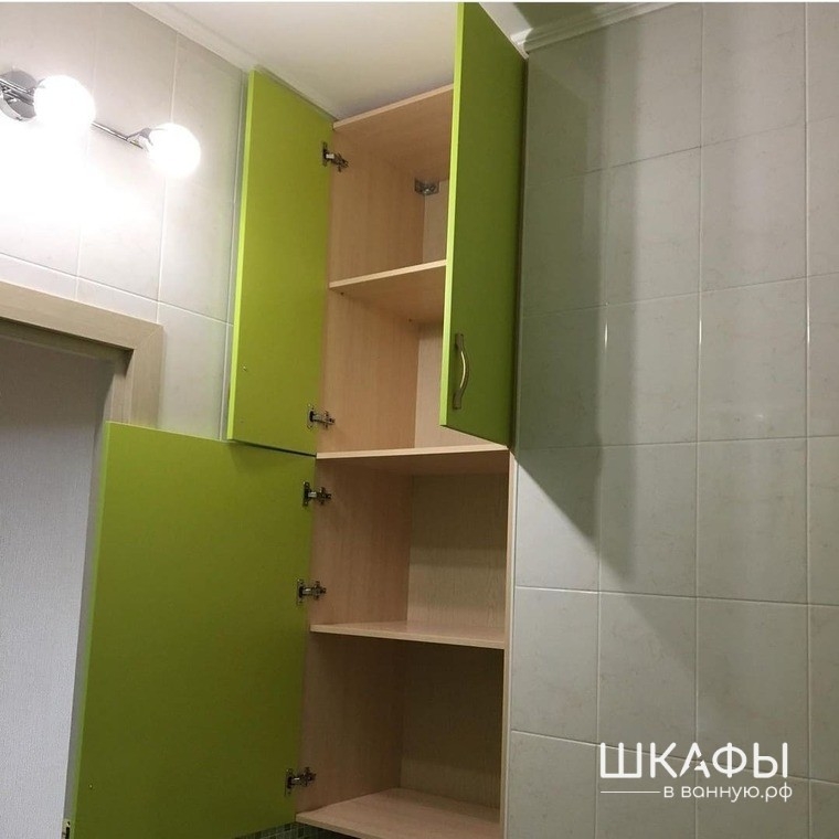 Шкаф для стиральной машины в ванную