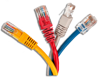 Изображение провода цветные Ethernet PNG