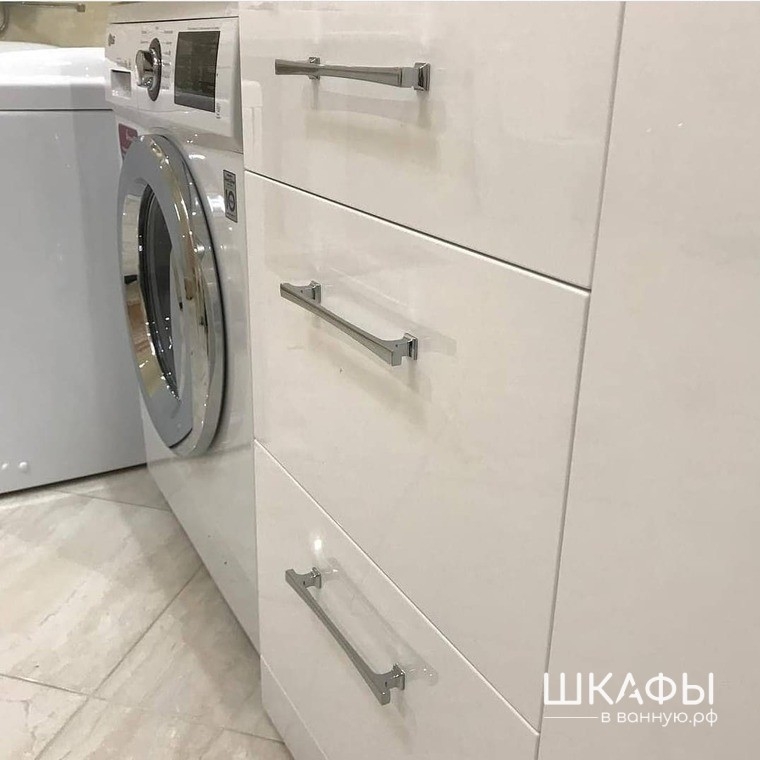 Шкаф для стиральной машины в ванную