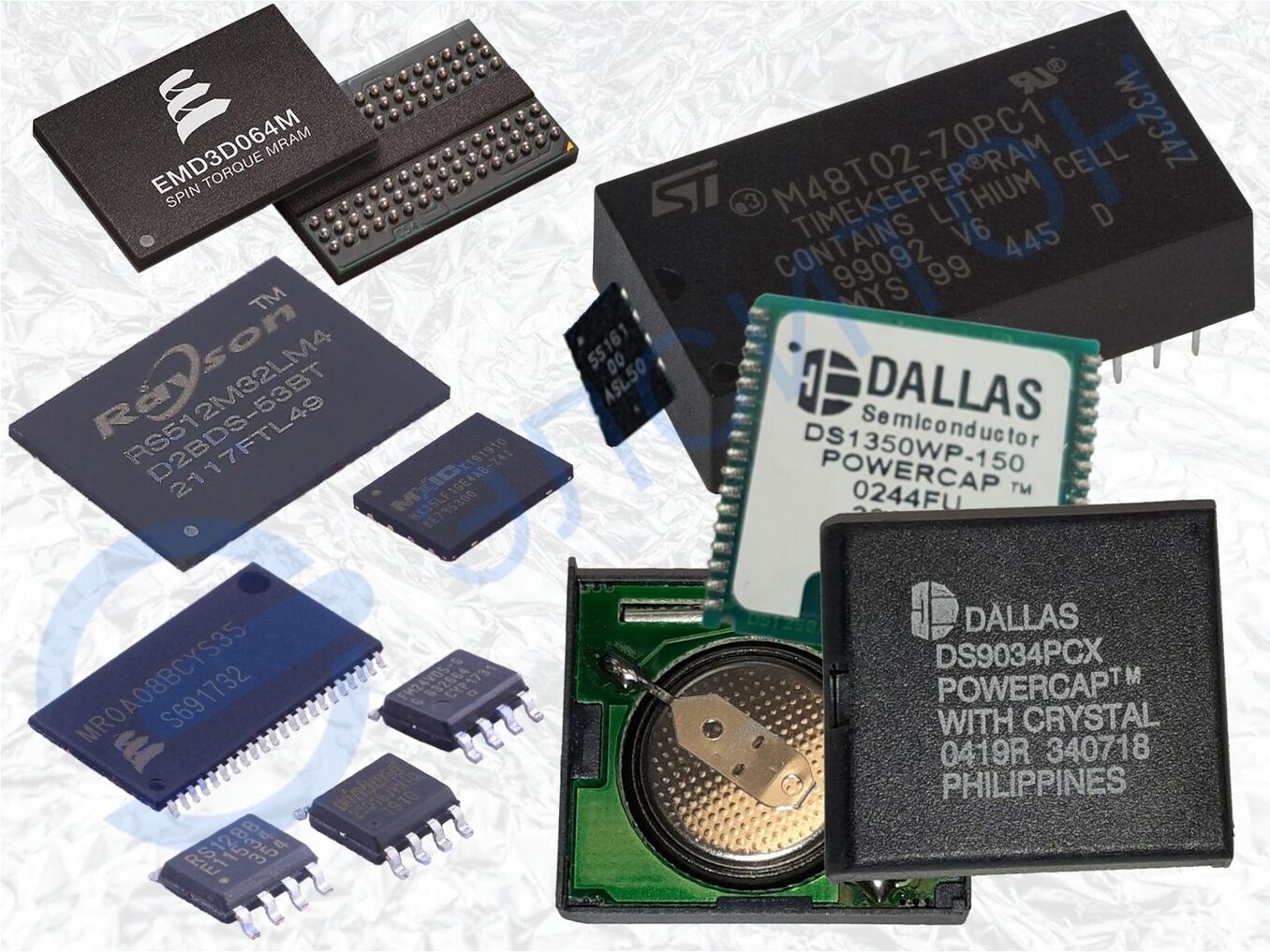 Микросхемы памяти NVRAM, FRAM, NAND Flash, NOR Flash