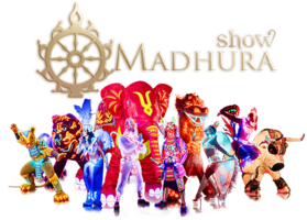Лого и персонажи MADHURA SHOW