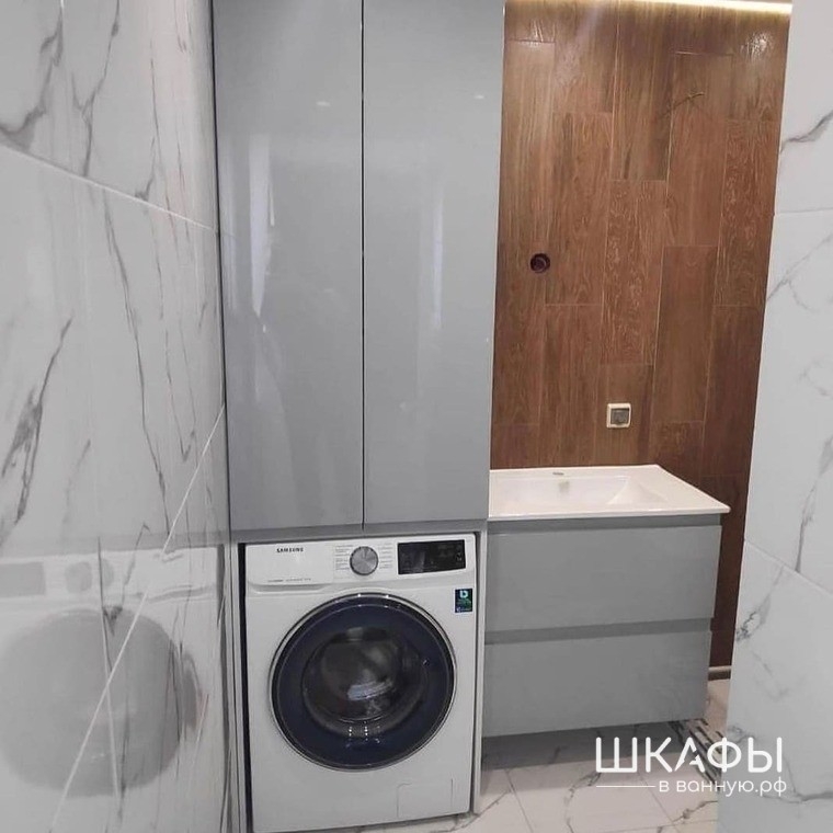 Шкаф для стиральной машины в ванную