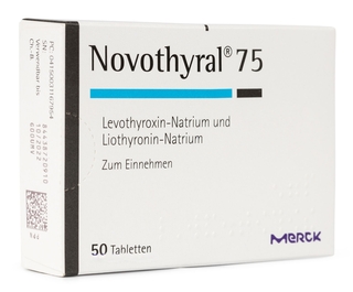 Лекарство для лечения щитовидной железы Новотирал 75