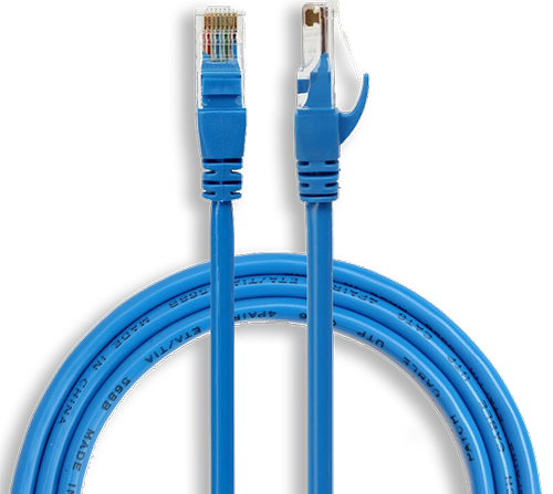 Изображение провод Ethernet голубой