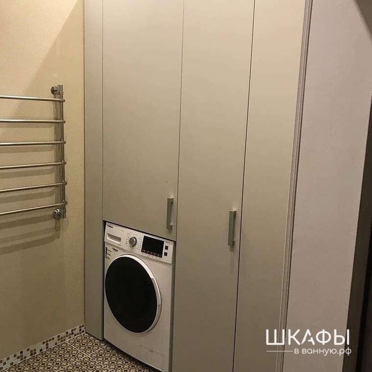 Шкаф для стиральной машины в ванную