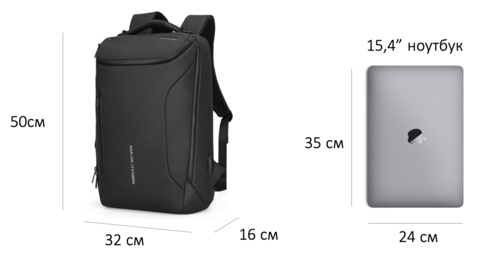 ryukzak mark ryden compacto pro black
