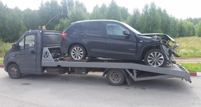 Работа эвакуатора Е59 по Пермскому краю