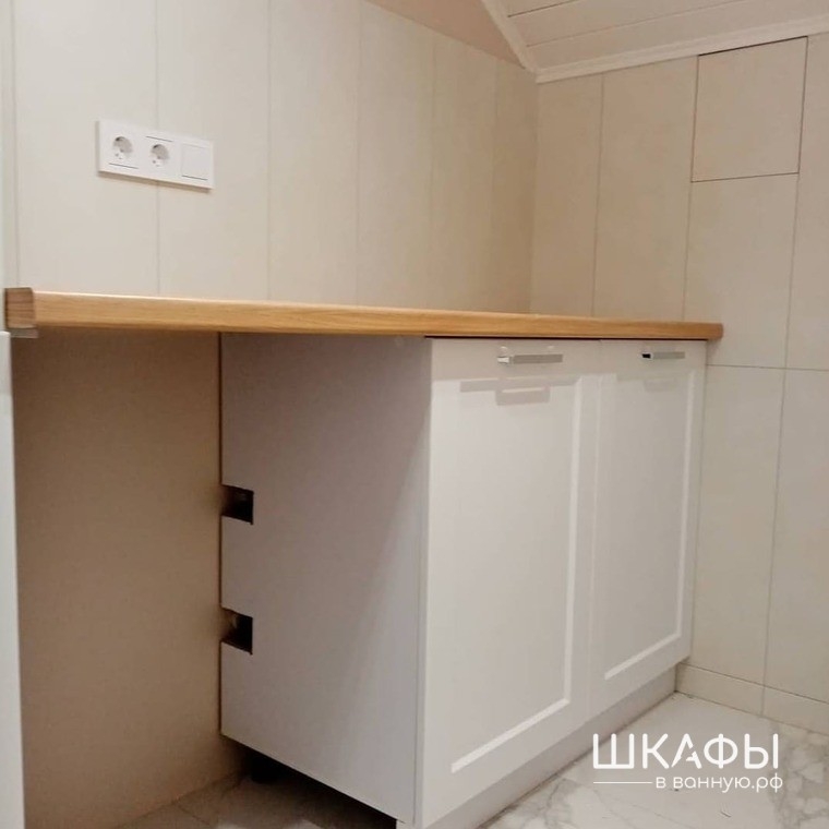 Шкаф для стиральной машины в ванную