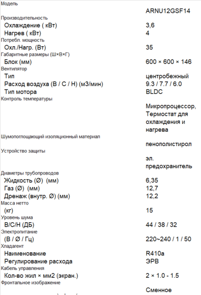 ARNU12GSF14