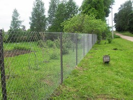 Забор из сетки рабица