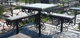 Столики, скамейки из камня и металла в ПМР. 053383355 Заказать Тирасполь Бендеры Рыбница Цена