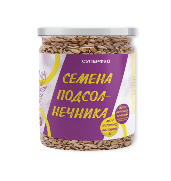 Семена подсолнечника в банке от производителя