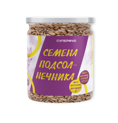 Семена подсолнечника в банке от производителя