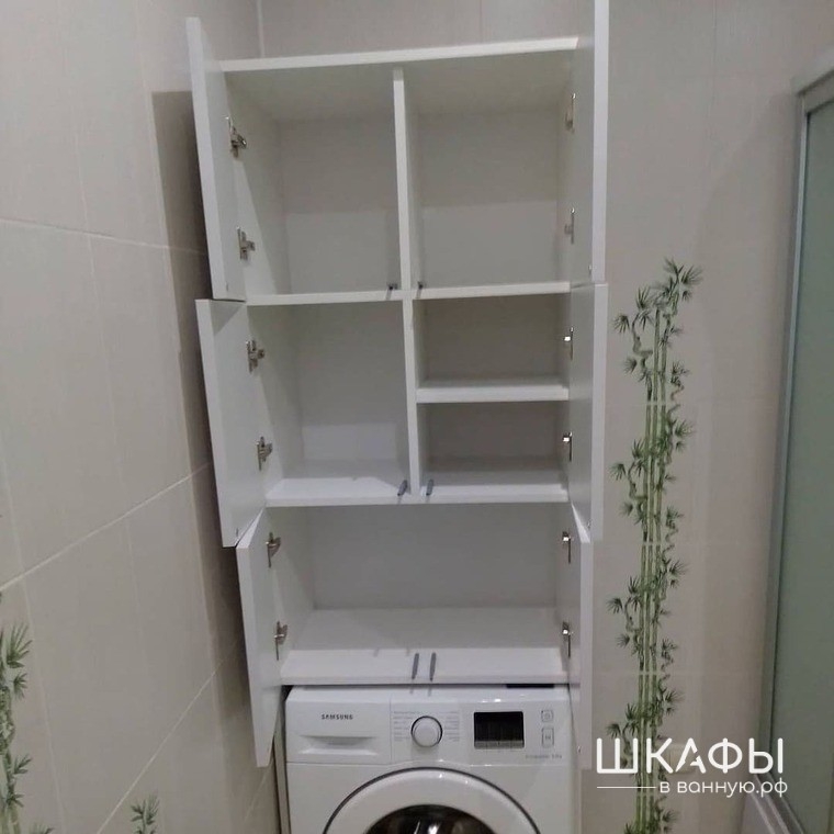 Шкаф для стиральной машины в ванную